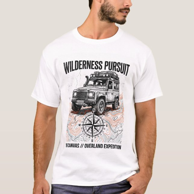 Wilderness Pursuit Defender Topo Gorpcore Graphic T-Shirt (Front)