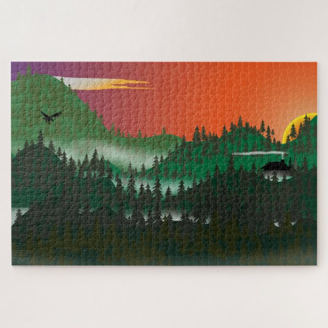 Wilderness scene puzzle (Horizontal)