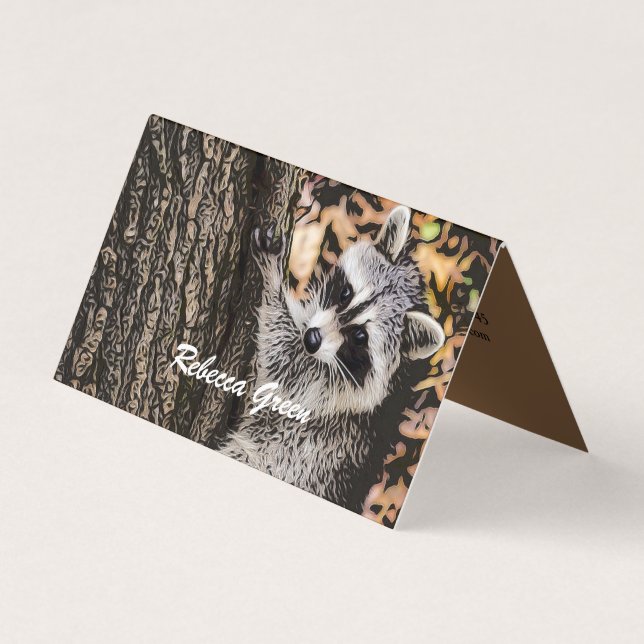 Wilderness Wild Racoon Business Card (Front)