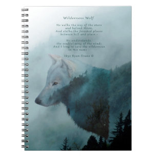 Wilderness Wolf & Eco Poem Notebook