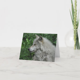 WILDERNESS WOLF Poem on a Note Card