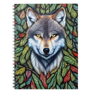 Wilderness Woodland Predator Wolf Notebook