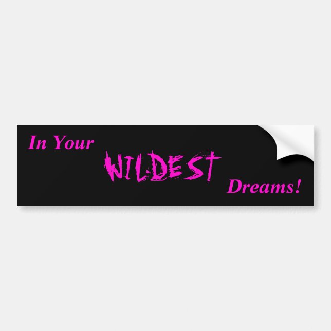 Wildest Dreams Bumper Sticker (Front)