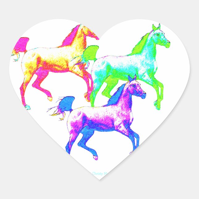 Wildest Horses Heart Sticker (Front)
