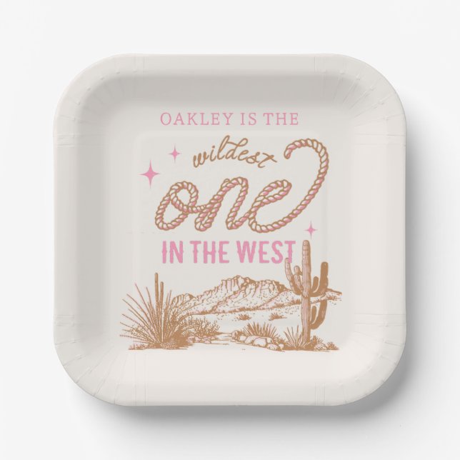Wildest One in the West Party Plates (Front)