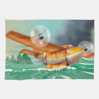 Wildfire fire-plane Aerial firefighting Tea Towel