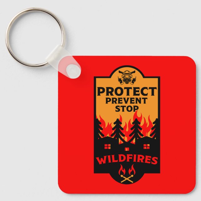 Wildfire Prevention Key Ring (Front)