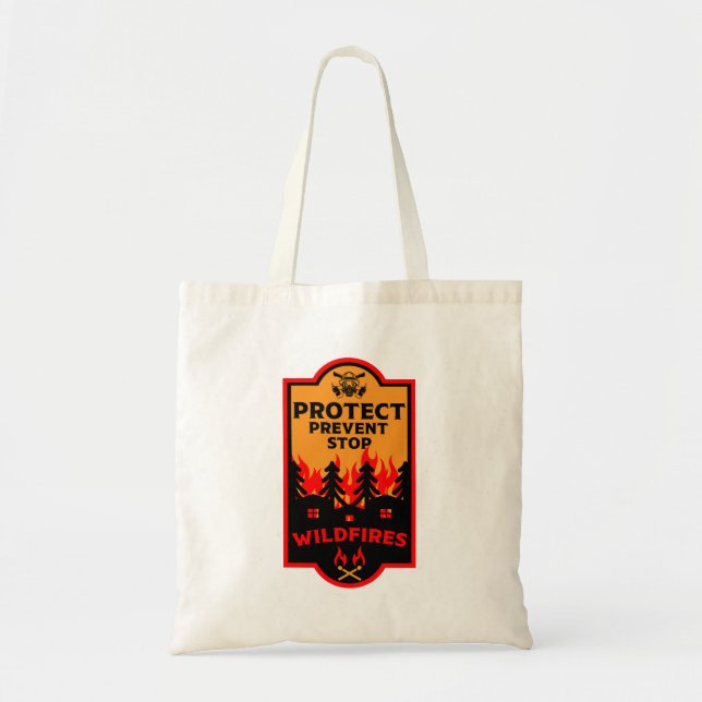 Wildfire Prevention Tote Bag (Front)