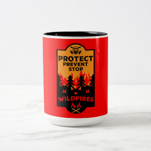 Wildfire Prevention Two-Tone Coffee Mug