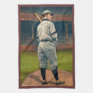 Wildfire Schulte, Chicago Cubs, 1911 Tea Towel
