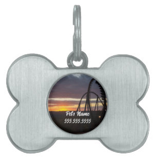 Wildfire Sunset Pet Name Tag