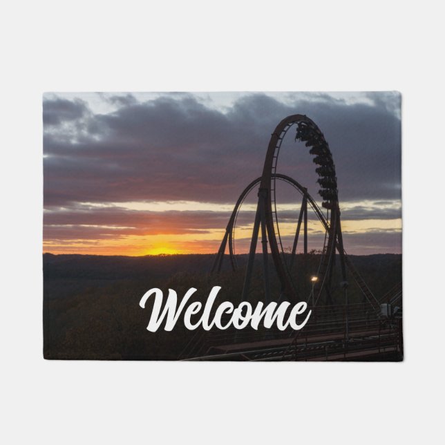 Wildfire Sunset Welcome Doormat (Front)
