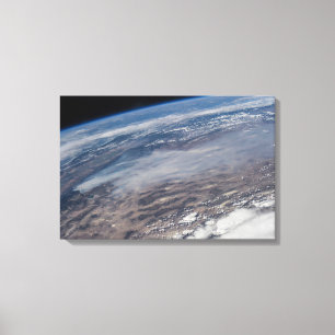 Wildfires Around Yosemite National Park. Canvas Print