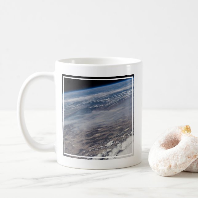 Wildfires Around Yosemite National Park. Coffee Mug (With Donut)