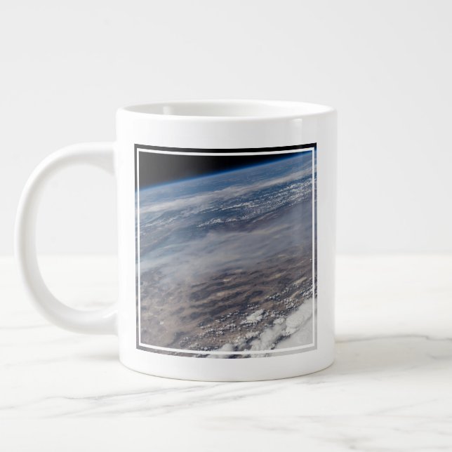 Wildfires Around Yosemite National Park. Large Coffee Mug (Left)