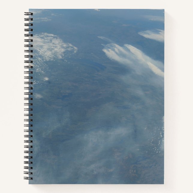 Wildfires Southeast Of James Bay In Quebec, Canada Notebook (Front)