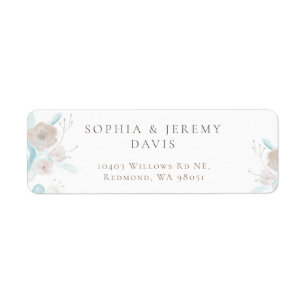 Wildflower 30 Return Address Label Per Sheet