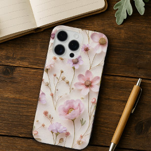 Wildflower 3D Effect Pattern, Cottagecore Floral  iPhone 16 Pro Max Case