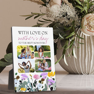 Wildflower 4 Photo Mother's Day Plaque