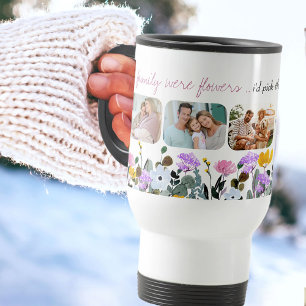 Wildflower 5 photo If Family were Flowers Travel Mug