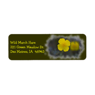 Wildflower 8 Return Address Label