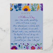 Wildflower - A Mother's Day Masterpiece with Poem