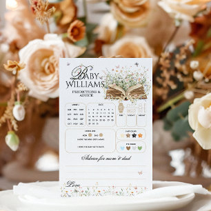 Wildflower A New Chapter Begin Baby Shower Game