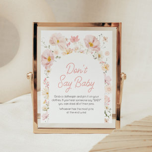 Wildflower Arch Baby in Bloom Don't Say Baby Poster