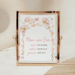 Wildflower Arch Baby in Bloom Mum Osa Bar Poster
