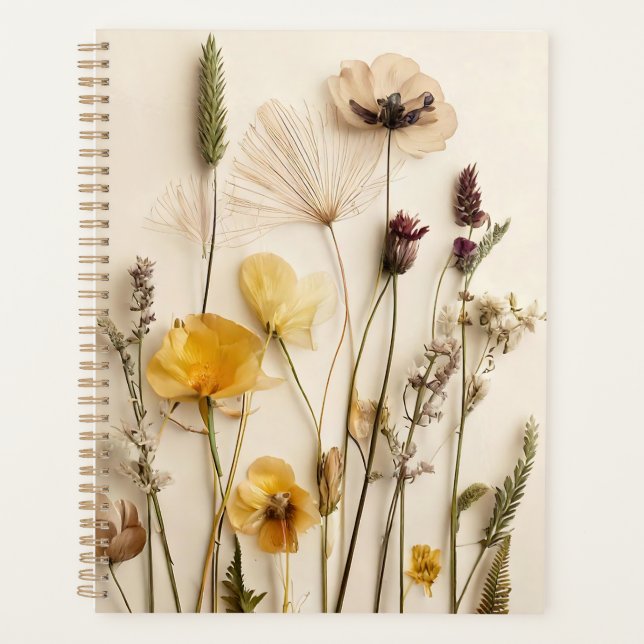Wildflower Arrangement Binder Planner (Front)