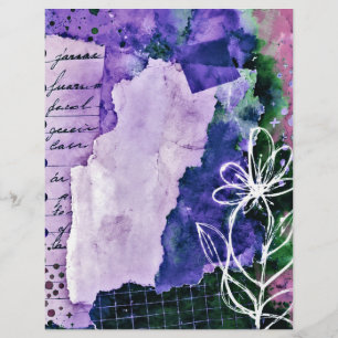 wildflower art, 8.5x11", multi purpose craft paper
