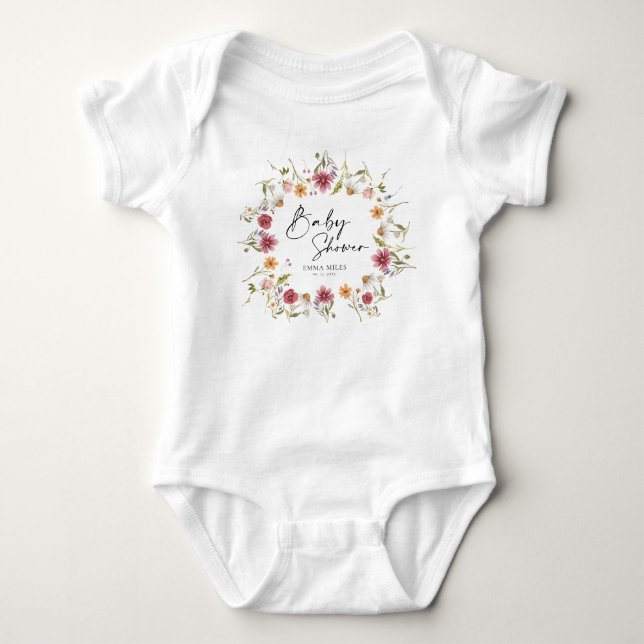 Wildflower Baby Bodysuit (Front)