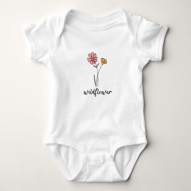 Wildflower Baby Bodysuit (Front)