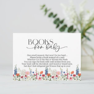 Wildflower Baby in Bloom Baby Shower Book Insert
