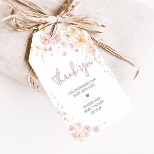 Wildflower Baby in Bloom Baby Shower Favour Tags