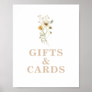 Wildflower Baby in Bloom Baby Shower Gifts Sign