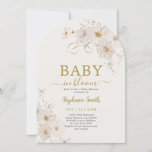 Wildflower Baby in Bloom Baby Shower Girl Invitation