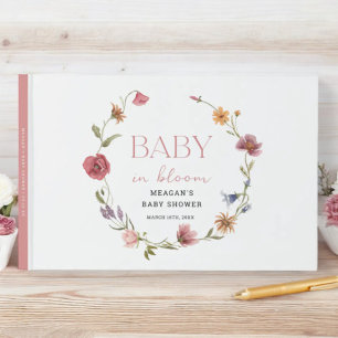 Wildflower Baby In Bloom Baby Shower Guestbook