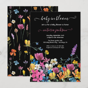 Wildflower Baby in Bloom Baby Shower Invitation