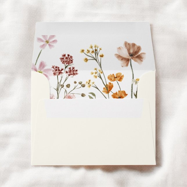 Wildflower Baby in Bloom Baby Shower Terracotta Envelope (Creator Uploaded)