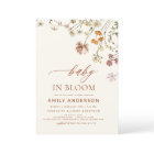 Wildflower Baby in Bloom Baby Shower Terracotta