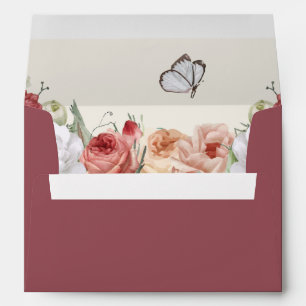 Wildflower Baby in Bloom Return Address Envelope