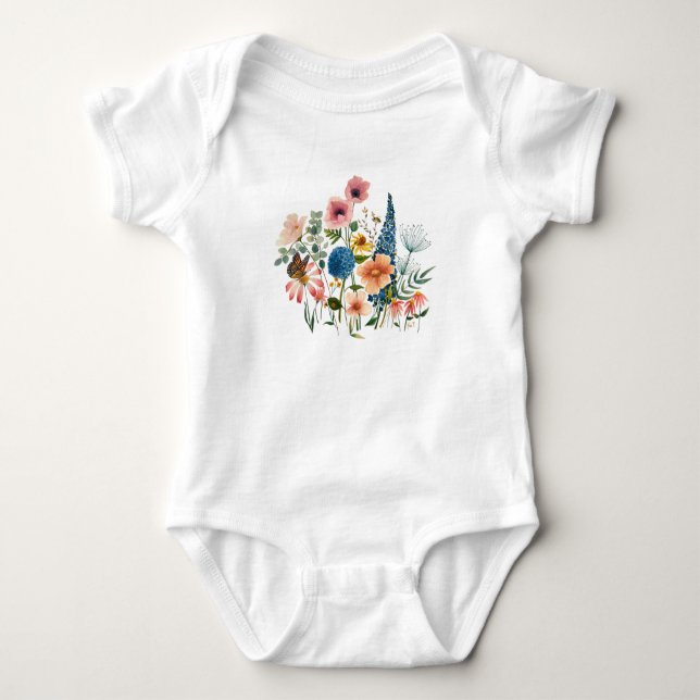 Wildflower Baby Once Bodysuit (Front)