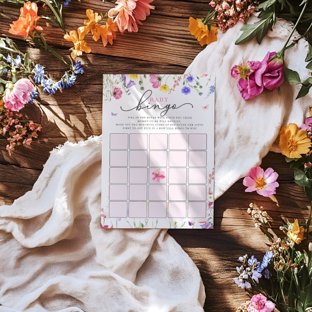 Wildflower Baby Shower Bingo Game | Bloom Baby  (Creator Uploaded)