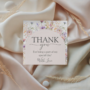 Wildflower Baby Shower Favor Tags