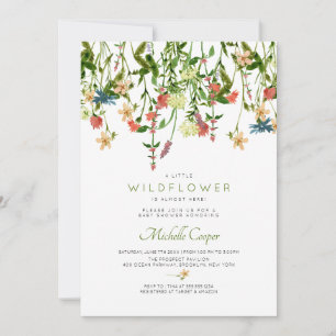 Wildflower Baby Shower Invitation