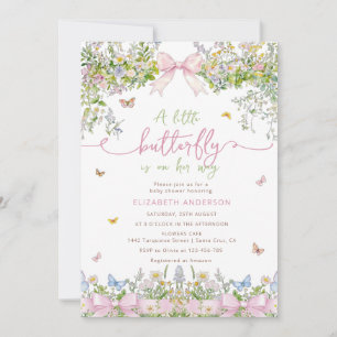 Wildflower Baby Shower Invitation