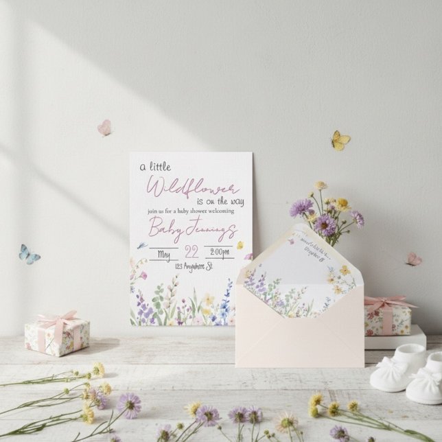 Wildflower Baby shower invitation (Creator Uploaded)