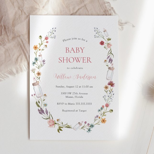 Wildflower Baby Shower Invitation (Creator Uploaded)