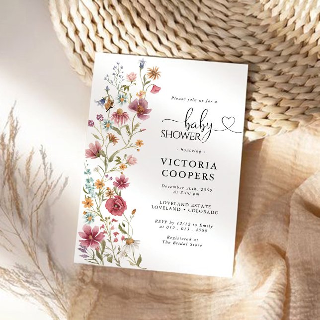 Wildflower Baby Shower Invitation (Creator Uploaded)